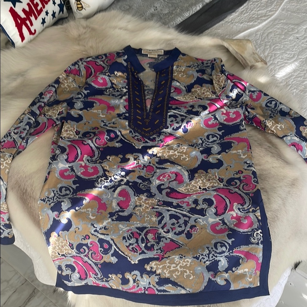 Michael Kors colorful, cotton shirt